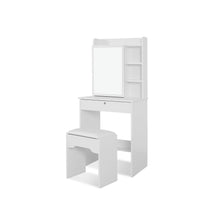 Load image into Gallery viewer, Cyclamen Dressing Table with Drawers Set 2pcs - White