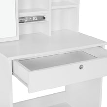 Load image into Gallery viewer, Cyclamen Dressing Table with Drawers Set 2pcs - White