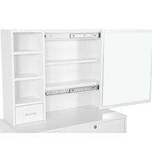 Load image into Gallery viewer, Carnation Dressing Table with Drawers Set 2pcs - White