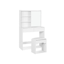 Load image into Gallery viewer, Crocus Dressing Table with Drawers Set 2pcs - White
