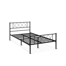 Load image into Gallery viewer, Picton King Single Metal Bed Frame - Black