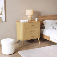 Load image into Gallery viewer, Atlantic 3 Drawers Tallboy - Natural