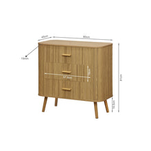 Load image into Gallery viewer, Atlantic 3 Drawers Tallboy - Natural