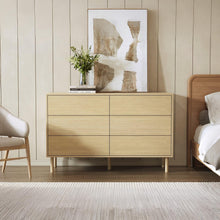Load image into Gallery viewer, Custer 6 Drawers Lowboy - Oak