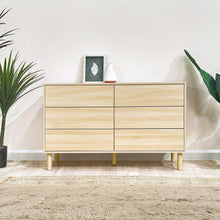 Load image into Gallery viewer, Custer 6 Drawers Lowboy - Oak