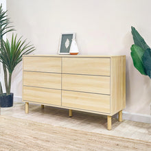 Load image into Gallery viewer, Custer 6 Drawers Lowboy - Oak