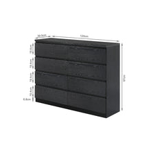 Load image into Gallery viewer, Tongass Wooden 8 Drawers Lowboy - Black