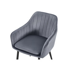 Load image into Gallery viewer, Adelaide Velvet Dining Chairs - Set of 2 - Dark Grey