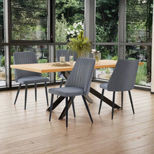 Load image into Gallery viewer, Eldon Linen Dining Chair - Set of 4 - Dark Grey