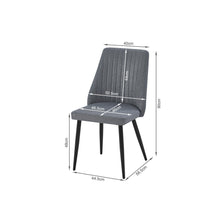 Load image into Gallery viewer, Eldon Linen Dining Chair - Set of 4 - Dark Grey