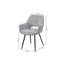 Load image into Gallery viewer, Griselda Velvet Dining Chair - Set of 2 - Grey