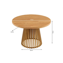 Load image into Gallery viewer, Yardley Round Dining Table 110 x 75cm - Oak