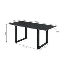 Load image into Gallery viewer, Ainsley 180 X 90cm Ceramic Dining Table - Golden Black