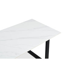 Load image into Gallery viewer, Bridger Matt Ceramic Dining Table 160 x 90cm - White