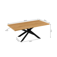 Load image into Gallery viewer, Hayden Rectangle Dining Table 200 x 95cm - Oak