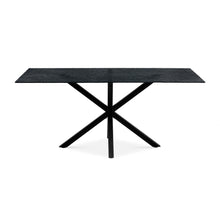 Load image into Gallery viewer, Zander Fused Glass Rectangle Dining Table 180 x 90cm - Black