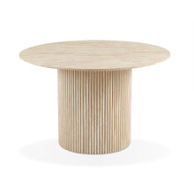 Load image into Gallery viewer, Nile Round Dining Table 120cm - Travertine