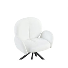 Load image into Gallery viewer, Avery Swivel Fabric Dining Chair - Set of 2 - White