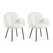 Load image into Gallery viewer, Lennon Boucle Dining Chair - Set of 2 - White