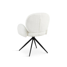 Load image into Gallery viewer, Marlowe Swivel Boucle Dining Chair - Set of 2 - White