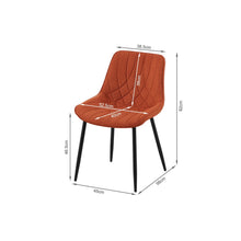 Load image into Gallery viewer, Payton Fabric Dining Chair - Set of 4 - Orange
