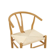 Load image into Gallery viewer, Winter Rope Seat Dining Chair Wishbone Chair Replica - Set of 2 - Natural