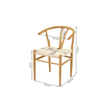 Load image into Gallery viewer, Winter Rope Seat Dining Chair Wishbone Chair Replica - Set of 2 - Natural