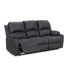 Load image into Gallery viewer, Marton Electric 3 Seater Recliner Sofa - Black