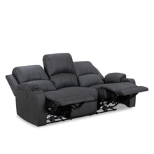 Load image into Gallery viewer, Marton Electric 3 Seater Recliner Sofa - Black