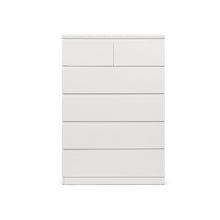 Load image into Gallery viewer, Tongass Wooden Tallboy 6 Drawers - White