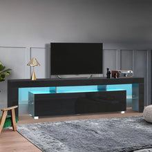 Load image into Gallery viewer, Micco 2m LED Entertainment Unit - Black