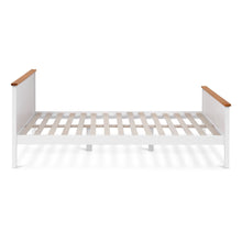 Load image into Gallery viewer, Kamet Double Wooden Bed Frame - White