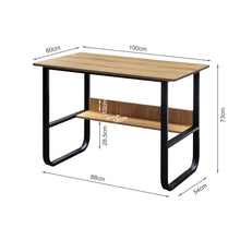 Load image into Gallery viewer, Andrea 100cm Computer Desk - Black