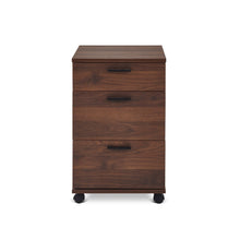 Load image into Gallery viewer, Nakia 3 Drawer Filing Cabinet - Walnut