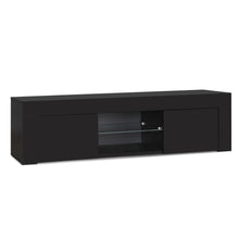 Load image into Gallery viewer, Maize 1.3m LED Entertainment Unit - Black