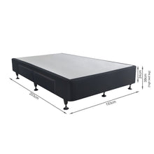 Load image into Gallery viewer, Charles Fabric Queen Bed Base 4 Drawers - Black
