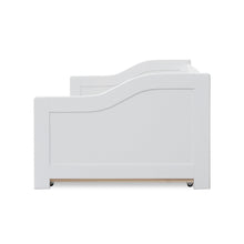 Load image into Gallery viewer, Laila Single Wooden Trundle Bed Frame - White