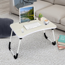 Load image into Gallery viewer, Portable Anti-Slip Laptop Desk Laptop Tray Table - White