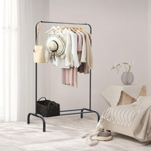 Load image into Gallery viewer, Metal Clothes Rack Stand Coat Hanger 104 x 152cm - Black