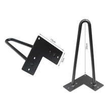 Load image into Gallery viewer, Hairpin Table Leg 2 Rod 25cm 4PCS Set