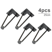 Load image into Gallery viewer, Hairpin Table Leg 2 Rod 25cm 4PCS Set