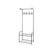 Load image into Gallery viewer, Clothing Garment Rack with Shelves - Black