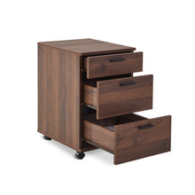 Load image into Gallery viewer, Nakia 3 Drawer Filing Cabinet - Walnut