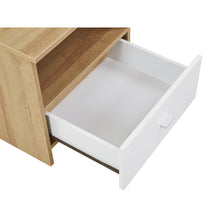 Load image into Gallery viewer, Makalu Wooden Bedside Table Nightstand - Oak