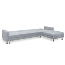 Load image into Gallery viewer, Minnesota 5 Seater Sofa Bed Futon with Chaise - Grey