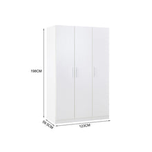 Load image into Gallery viewer, Makalu Wardrobe 3 Door Storage Shelves - White
