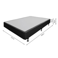 Load image into Gallery viewer, Vinson Fabric Double Bed Base - Black