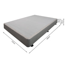Load image into Gallery viewer, Vinson Fabric Double Bed Base - Grey