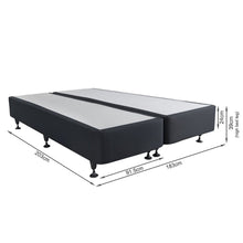 Load image into Gallery viewer, Vinson Fabric Super King Split Bed Base - Black