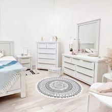 Load image into Gallery viewer, LINCOLN Soild Wood 7 Drawer Dresser with Mirror - WHITE